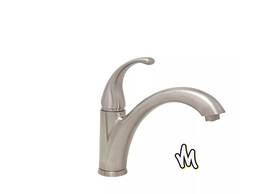 Pfxc1901bn Proflo Pfxc1901 Nickel Single Handle Kitchen Faucet - Includes Escutcheon