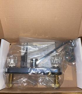 Pfxc3022lscp Proflo New Water Saving Double Handle Kitchen Faucet Nib