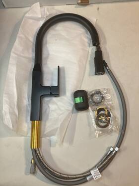 Pfxc5552mb Proflo Pfxc5552 Scovin 1.8 Gpm 1 Hole Pull Down Kitchen Faucet - Black