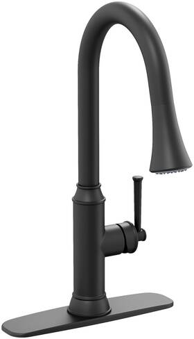 Pfxc5817mb Proflo Pfxc5817 Lockmead 1.75 Gpm 1 Hole Kitchen Faucet - Black