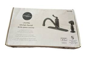2517070 Project Source Laural Kitchen Faucet Oil Rubbed Bronze With Side Spray 517070 E7