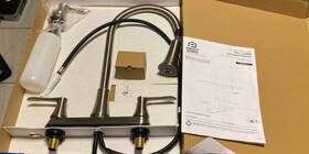 252-k825-ps-ssd Project Source Stainless Steel Pull-down Kitchen Faucet With Sprayer Deck Plate And Soap Dispenser