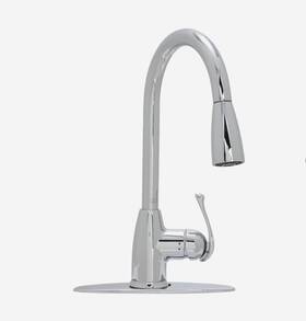 51-k814-pc-cp Project Source Chrome Finish Pull-down Kitchen Faucet