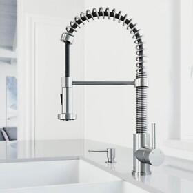 Vg02001stk6 Pull Down Kitchen Faucet Advanced Spray Secure Docking Brass Stainless Steel
