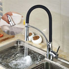 Pyf574221 Tapcet Deck Mount Kitchen Sink Faucet Chrome Black Pull Down