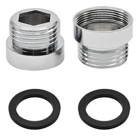 Cf299710 Qingsheng 2 Pcs Faucet Adapter Kitchen Sink 22 Mm Female To G1/2ftft Male Silver