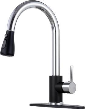New-pk-015n-sensor-dp Qomolangma Kitchen Faucet With Pull Down Sprayer Single Level Stainless Steel