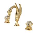 R032845787 Rozin Double Crystal Knobs Basin Faucet Widepspread Holes 601308748504