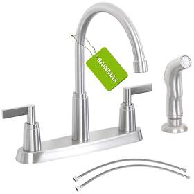 Rainmax 792933986796 Kitchen Faucet With Sprayer Brushed Nickel Stainless Steel Sink Fauc
