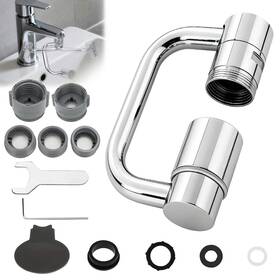 1080 Redtagtown 655887909696 Rotatable Faucet Aerator Extension Stainless Steel Universal Sink Extender