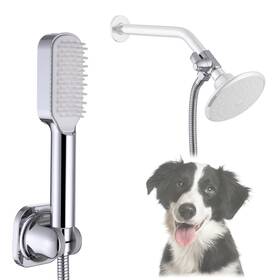 R-psb06 Rev Reege Pet Bathing Comb Sprayer Set - Dog Grooming Tool With Silicone Like Br