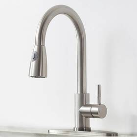 Rc-fst006l-d Ricinun Kitchen Faucet With Pull Down Sprayer Brushed Nickel Stainless Steel For