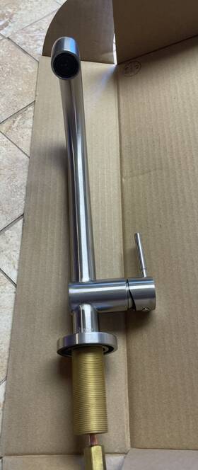 Az701ss Riobel Azure Filter Kitchen Faucet - Stainless Steel Model