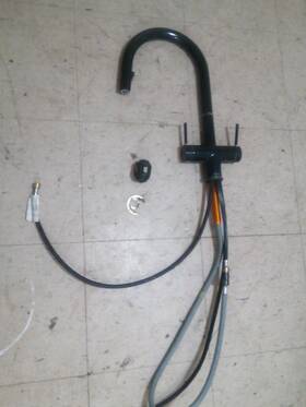 Riobel Az801bg Azure Single Hole 2 Handle Pull Down 7108-r Kitchen Sink Faucet Black