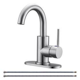 Rkf01002-gbn Rkf Bar Sink Faucet Brushed Nickel Single Hole Bathroom Utility For