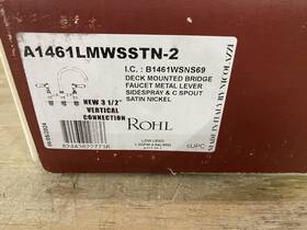 A1461lmwsstn-2 Rohl San Julio 1.5 Gpm Widespread Bridge Kitchen Faucet Used