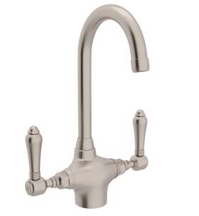 A1667lmstn-2 Rohl San Julio Prep Bar Kitchen Sink Faucet Satin Nickel New Box