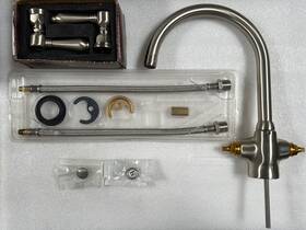 A1676lmstn-2 Rohl San Julio Single Hole Kitchen Faucet - Satin Nickel