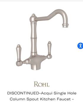 A1679lmstn Rohl Acqui Country Kitchen Double Lever Faucet Single Hole Discontinu