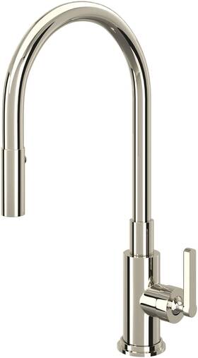 A3430lmpn-2 Rohl A3430lm-2 Nickel Lombardia 1.8 Gpm Single Hole Pull Down Kitchen Faucet