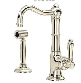 A3650lmwspn-2 Rohl Acqui Kitchen Faucet With Side Spray Polished Nickel New Box