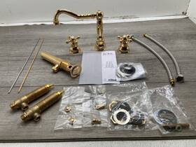 Ac107x-ib-2 Rohl Arcana Widespread Bathroom Faucet With Pop-up Drain Assembly