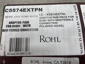 C5574extpn Rohl Adaptor Pair For A1401 With New Female Connection Polished Nickel