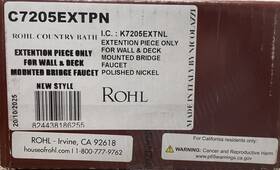 C7205extpn Rohl Extenstion Piece Only For Wall And Deck Mounted Bridge Faucet Read