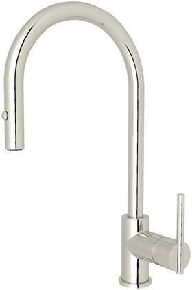 Cy57l-pn-2 Rohl Cy57l-2 Nickel Pirellone 1.8 Gpm Single Hole Pull Down Kitchen Faucet