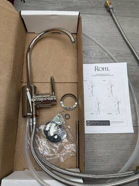 G7545lmstn-2 Rohl G7545lmpn-2 Lux 0.5 Gpm Hot Water Dispenser Polished Nickel Scratches
