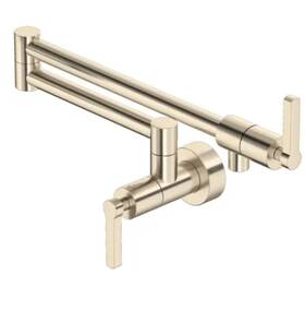 Lb62w1lmstn Rohl Lombardia Kitchen Wall Mounted Pot Filler Faucet Satin Nickel