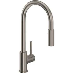 R7520sb Rohl R7520 Lux 1.8 Gpm 1 Hole Pull Down Kitchen Sink Faucet - Stainless Steel