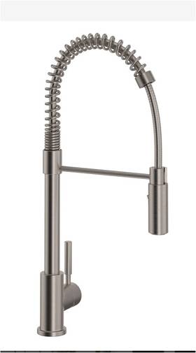 R7521stn Rohl Stainless Steel Pro Pull-down Kitchen Faucet Satin Nickel New