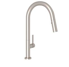 R7581lmstn-2 Rohl Lux 1.8 Gpm Single Hole Pull Down Kitchen Faucet Satin Nickel