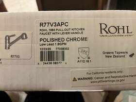 R77v3apc Rohl 1983 Pull-out With Lever Handle Kitchen Faucet Polished Chrome