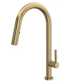 Te55d1lmag Rohl Tenerife Pull Down Spray Kitchen Faucet Antique Gold Brushed New