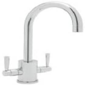 U.4213ls-apc-2 Rohl Perrin And Rowe Two Handle Bar Faucet Polished Chrome Lever