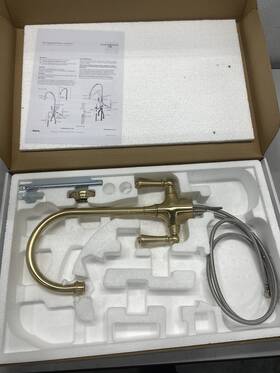 Gold-u.4711seg-2 Rohl U.4711seg-2 Kitchen Sink Faucet Satin