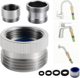 Roogsih 445005869819 Faucet Adapter With Aerator Chrome Brass Sink To Garden Hose Connector