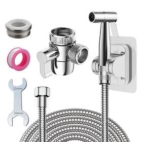 24cg601 Roscid Handheld Bidet Sprayer Set Toilet Attachment With 3-way Faucet Diverte