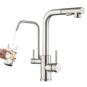 Rvg8063l Rovogo Kitchen Sink Faucet With Filtered Drinking Water Spout And Pull Out Sprayer