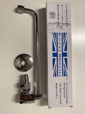 Pw-88-7802 Royal Britania 2 Pcs Wall Mount Wok Range Swing Faucet Model Free Shipping
