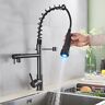 Roz296 Rozin Commercial Led Black Kitchen Faucet With Sprayer 642087438101
