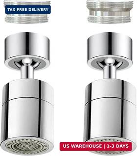 Rqjlz 753750110184 2 Pcs Faucet Aerator 360 Swivel Kitchen Sink Big Angle Twist