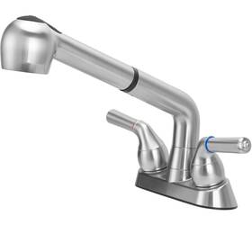 Rsyeku 710946587496 Utility Sink Faucet Universal Laundry Tub Abs Plastic With Sprayer Dual Handle