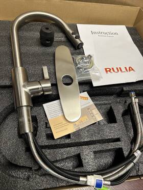 Rb1018 Rulia Rb1025 Kitchen Sink Faucet Pull-down Single Handle Brushed Nickel
