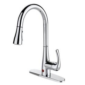 Rf411001 Runfine Single-handle Pull-down Sprayer Kitchen Faucet With Hands-free In Chrome