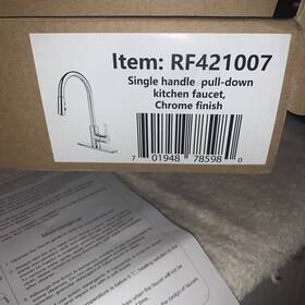 Rf421007 Runfine Single-handle Pull-down Sprayer Kitchen Faucet In Chrome Ob