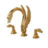 Rz6052119 Rozin Swan Shape Widespread Bathroom Sink Faucet Handles 689789068205