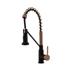 Kf2100-mblkc S Strictly Kitchen Bath Monash Single Handle Pull-down Sprayer Faucet